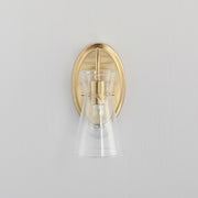 Maxim 12481CLNAB Ava 1 Light Wall Sconce | Natural Aged Brass