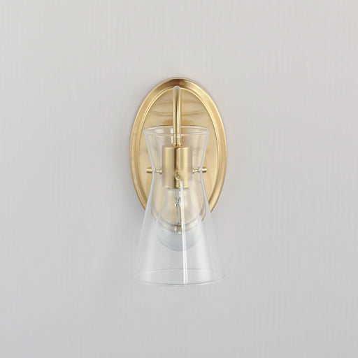 Maxim 12481CLNAB Ava 1 Light Wall Sconce | Natural Aged Brass