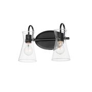 Maxim 12482CLBK Ava 2 Light Bath Vanity | Black