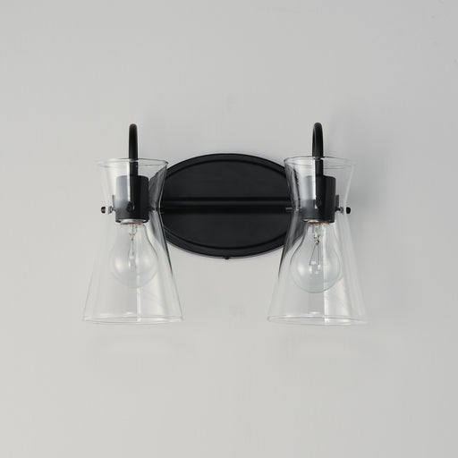 Maxim 12482CLBK Ava 2 Light Bath Vanity | Black