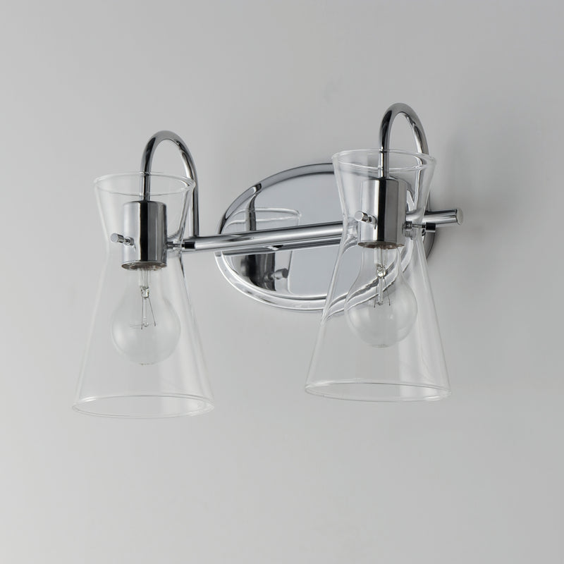 Maxim 12482CLPC Ava 2 Light Bath Vanity | Polished Chrome