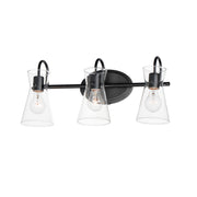 Maxim 12483CLBK Ava 3 Light Bath Vanity | Black