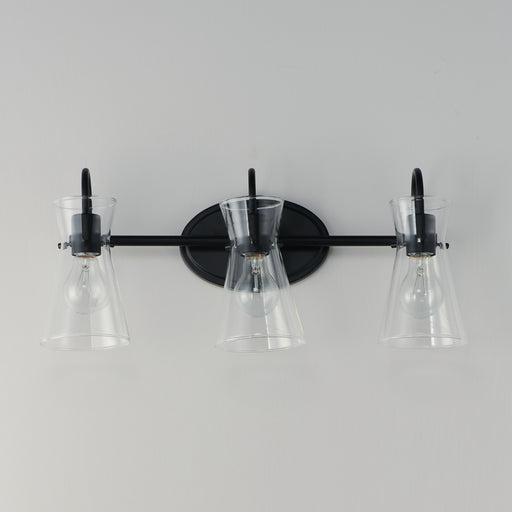Maxim 12483CLBK Ava 3 Light Bath Vanity | Black