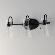 Maxim 12483CLBK Ava 3 Light Bath Vanity | Black