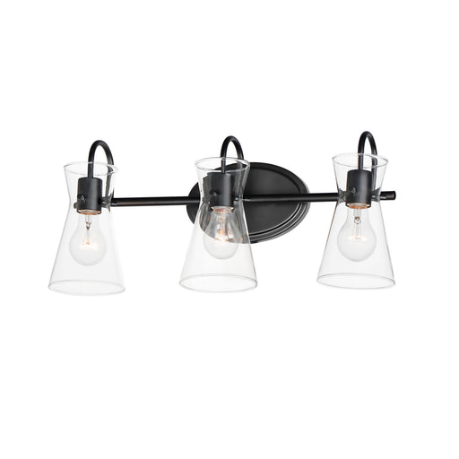 Maxim 12483CLBK Ava 3 Light Bath Vanity | Black