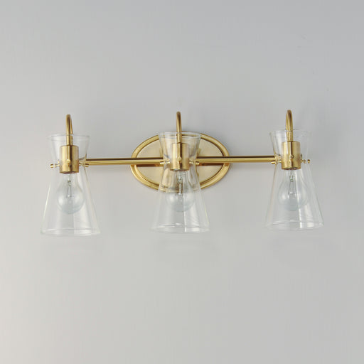 Maxim 12483CLNAB Ava 3 Light Bath Vanity | Natural Aged Brass