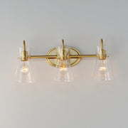 Maxim 12483CLNAB Ava 3 Light Bath Vanity | Natural Aged Brass
