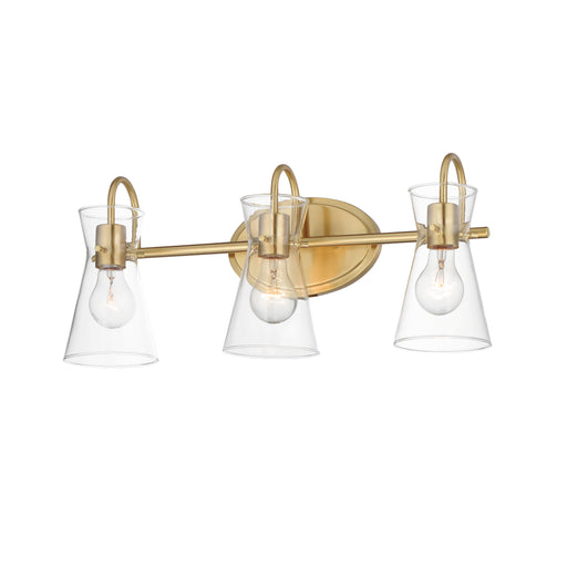 Maxim 12483CLNAB Ava 3 Light Bath Vanity | Natural Aged Brass