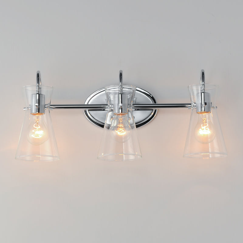 Maxim 12483CLPC Ava 3 Light Bath Vanity | Polished Chrome