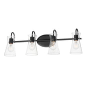 Maxim 12484CLBK Ava 4 Light Bath Vanity | Black