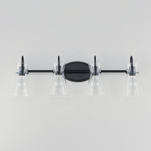 Maxim 12484CLBK Ava 4 Light Bath Vanity | Black