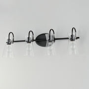 Maxim 12484CLBK Ava 4 Light Bath Vanity | Black