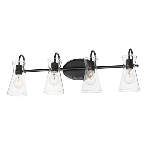 Maxim 12484CLBK Ava 4 Light Bath Vanity | Black