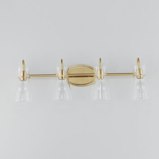 Maxim 12484CLNAB Ava 4 Light Bath Vanity | Natural Aged Brass