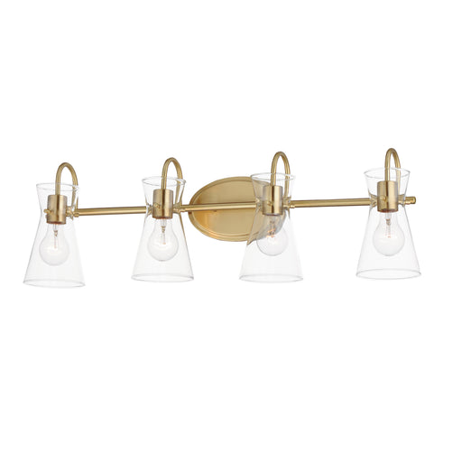 Maxim 12484CLNAB Ava 4 Light Bath Vanity | Natural Aged Brass
