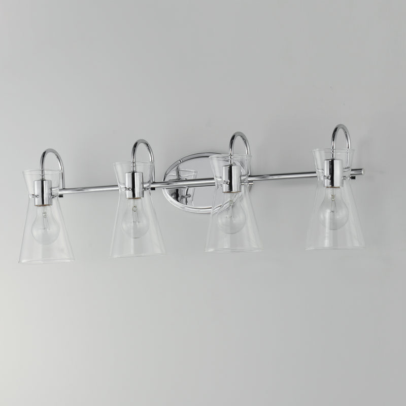 Maxim 12484CLPC Ava 4 Light Bath Vanity | Polished Chrome