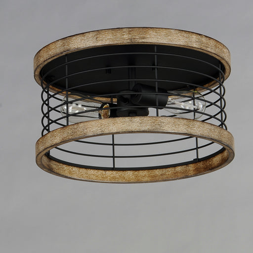Maxim 12510DWBK Homestead 15" Semi Flush Mount | Driftwood / Black