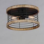 Maxim 12510DWBK Homestead 15" Semi Flush Mount | Driftwood / Black