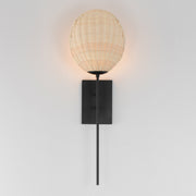 Maxim 12601NABK Maldives 1 Light Sconce | Black