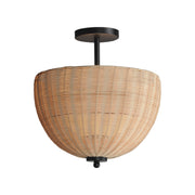 Maxim 12604NABK Maldives 2 Light Semi Flush/Pendant | Black