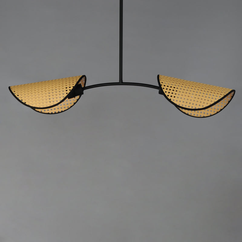 Maxim 12632NABK Bonnet 2 Light Chandelier | Black