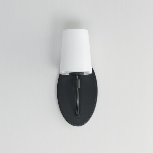 Maxim 12691WTBK Durham 1 Light Sconce | Black