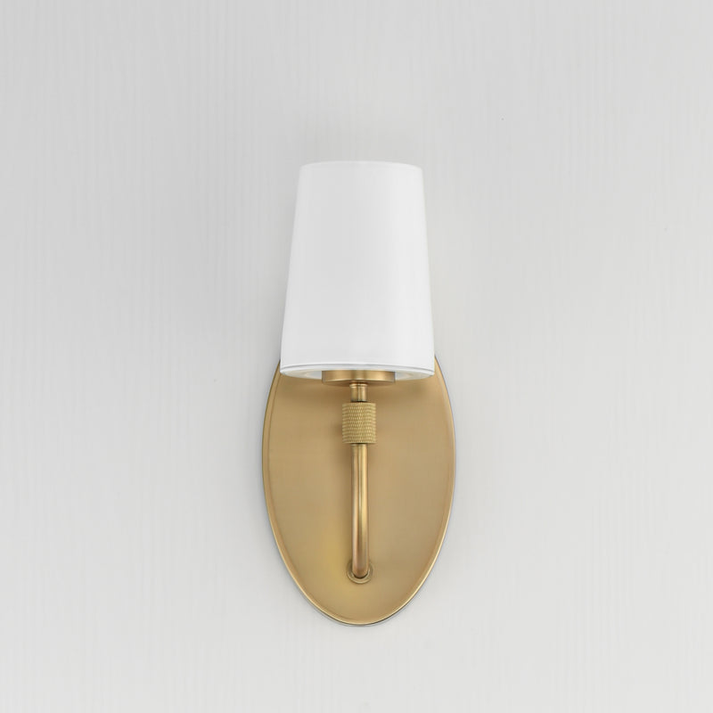 Maxim 12691WTNAB Durham 1 Light Sconce | Natural Aged Brass