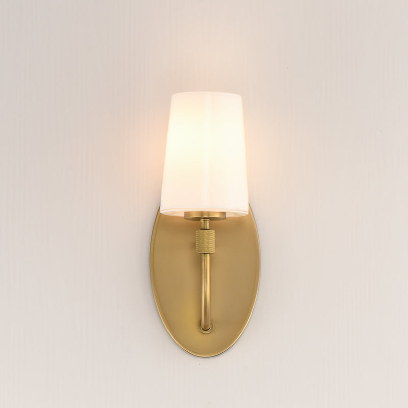 Maxim 12691WTNAB Durham 1 Light Sconce | Natural Aged Brass