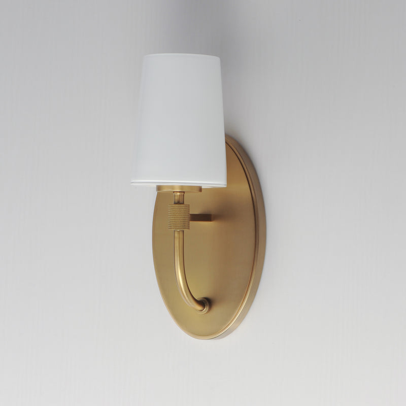 Maxim 12691WTNAB Durham 1 Light Sconce | Natural Aged Brass