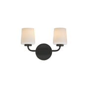Maxim 12692WTBK Durham 2 Light Sconce | Black