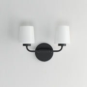 Maxim 12692WTBK Durham 2 Light Sconce | Black