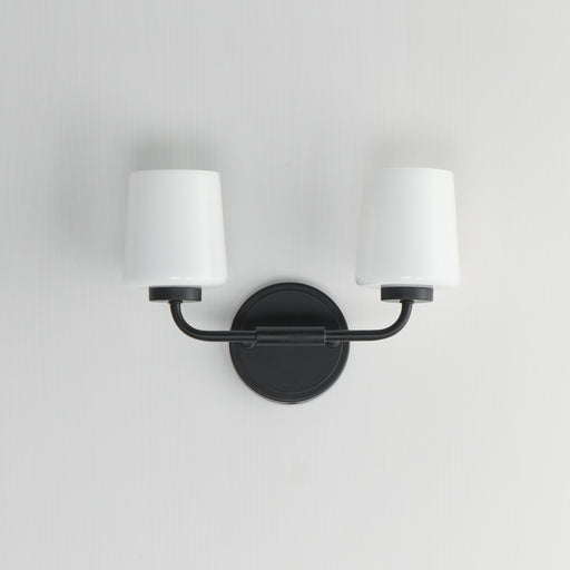 Maxim 12692WTBK Durham 2 Light Sconce | Black