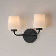 Maxim 12692WTBK Durham 2 Light Sconce | Black