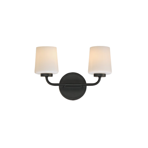 Maxim 12692WTBK Durham 2 Light Sconce | Black