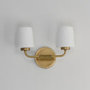 Maxim 12692WTNAB Durham 2 Light Sconce | Natural Aged Brass