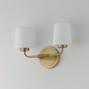 Maxim 12692WTNAB Durham 2 Light Sconce | Natural Aged Brass