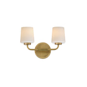 Maxim 12692WTNAB Durham 2 Light Sconce | Natural Aged Brass