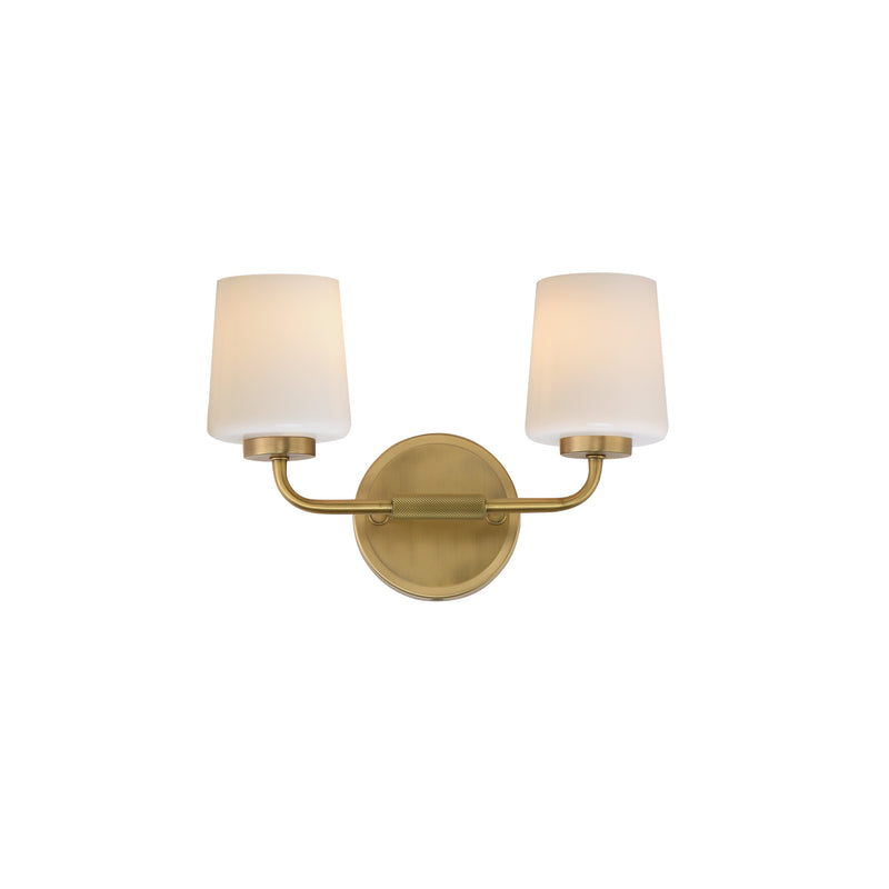 Maxim 12692WTNAB Durham 2 Light Sconce | Natural Aged Brass