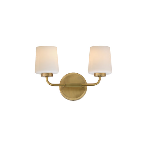 Maxim 12692WTNAB Durham 2 Light Sconce | Natural Aged Brass