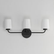 Maxim 12693WTBK Durham 3 Light Bath Vanity | Black