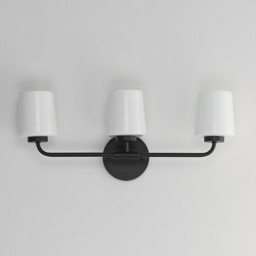 Maxim 12693WTBK Durham 3 Light Bath Vanity | Black