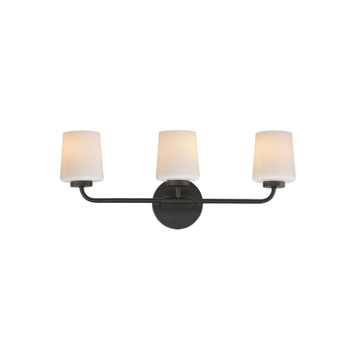 Maxim 12693WTBK Durham 3 Light Bath Vanity | Black