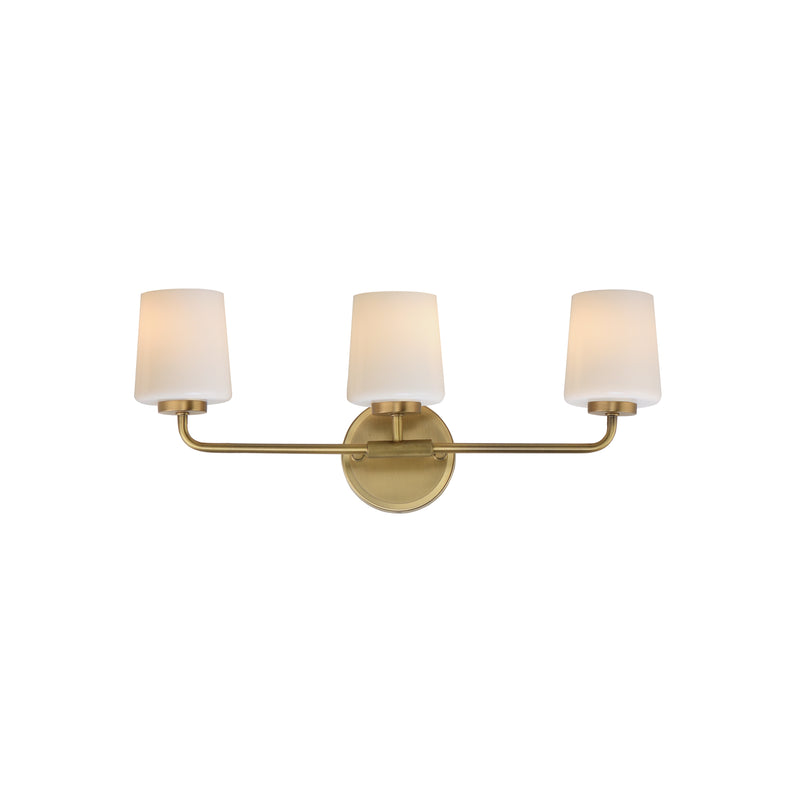 Maxim 12693WTNAB Durham 3 Light Bath Vanity | Natural Aged Brass