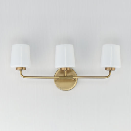 Maxim 12693WTNAB Durham 3 Light Bath Vanity | Natural Aged Brass