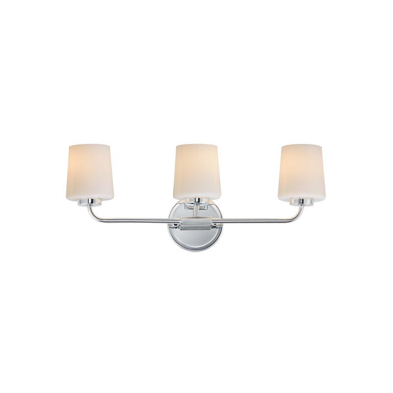 Maxim 12693WTPC Durham 3 Light Bath Vanity | Polished Chrome