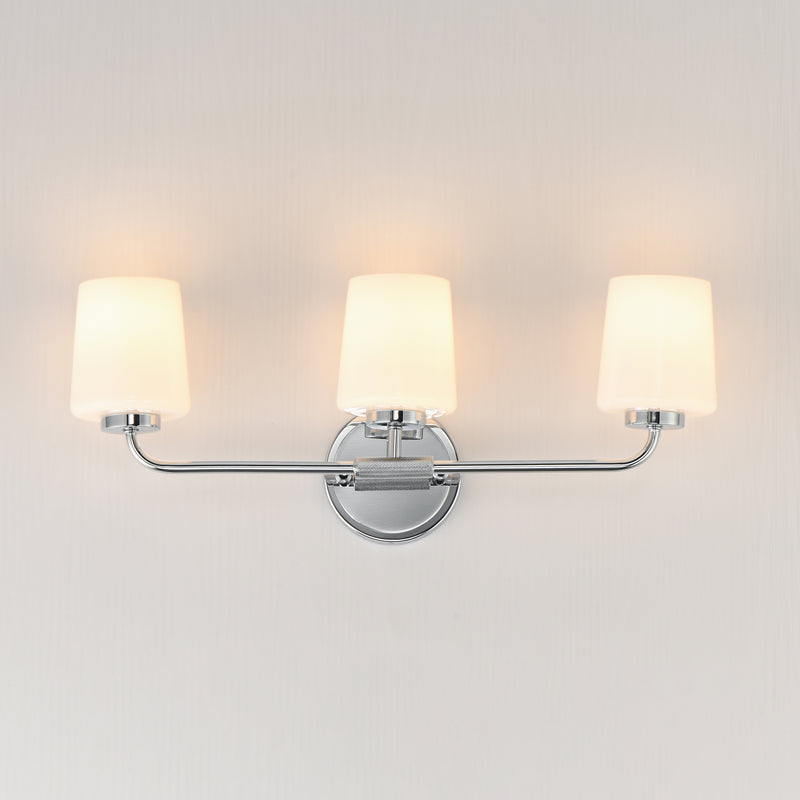 Maxim 12693WTPC Durham 3 Light Bath Vanity | Polished Chrome