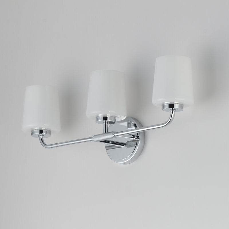 Maxim 12693WTPC Durham 3 Light Bath Vanity | Polished Chrome