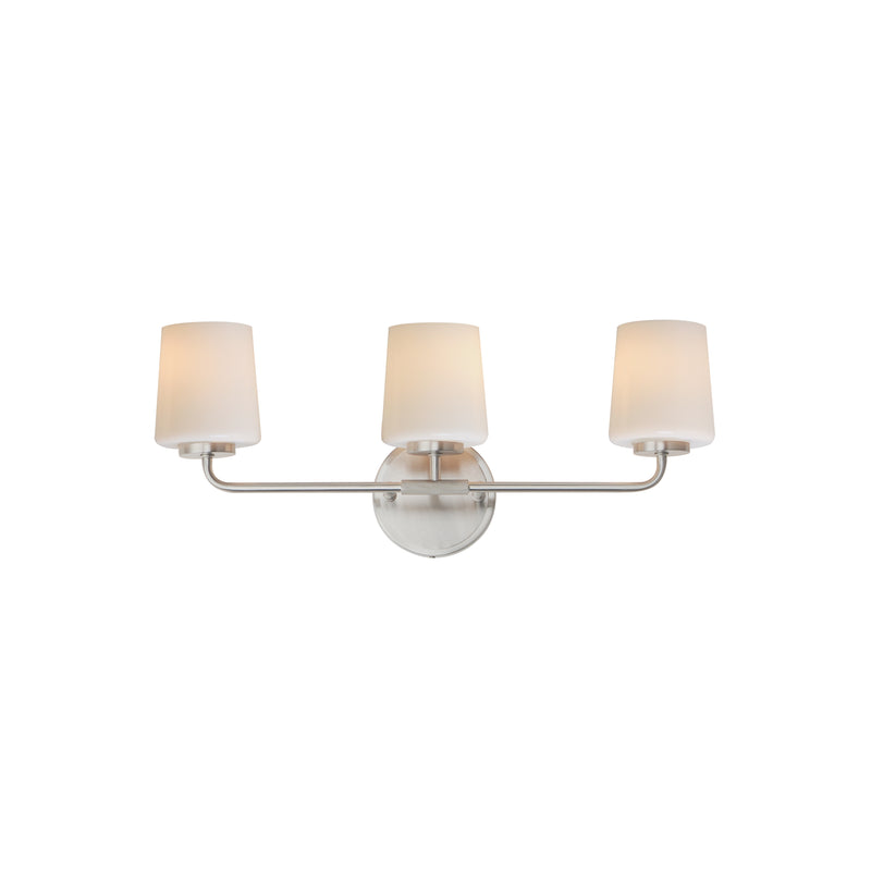 Maxim 12693WTSN Durham 3 Light Bath Vanity | Satin Nickel