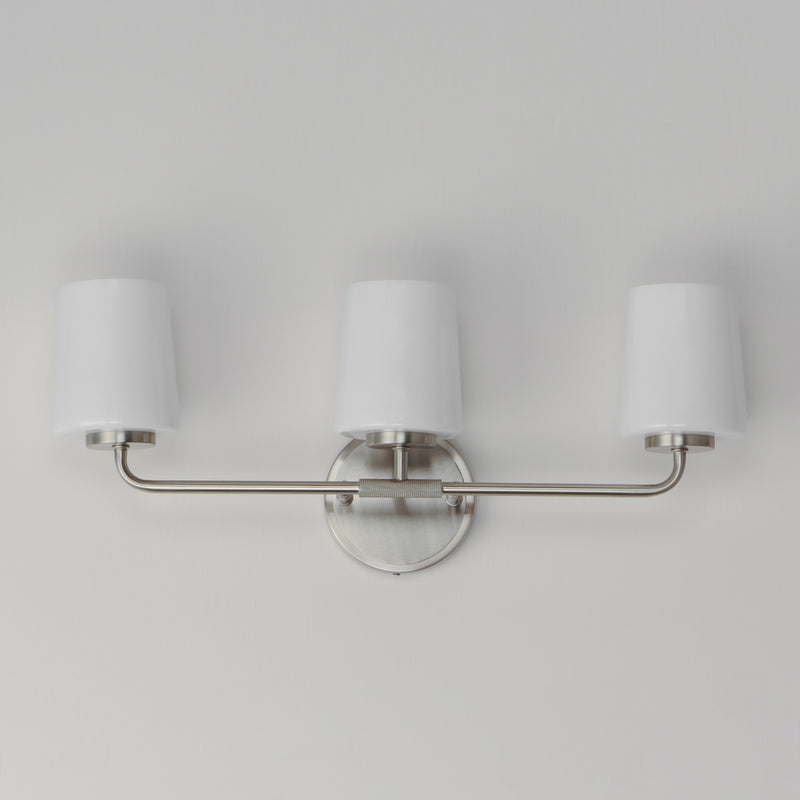Maxim 12693WTSN Durham 3 Light Bath Vanity | Satin Nickel