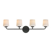 Maxim 12694WTBK Durham 4 Light Bath Vanity | Black